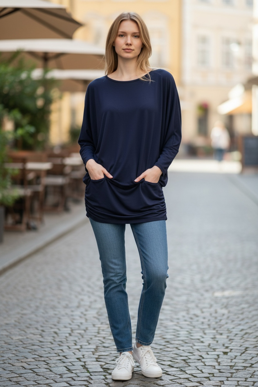 New Large Blue Top by Johnny